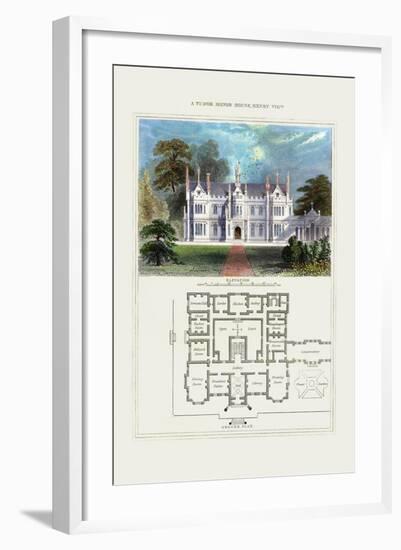 Tudor Manor House, Henry VIII-Richard Brown-Framed Art Print