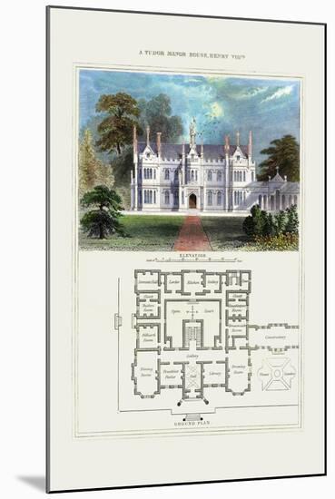 Tudor Manor House, Henry VIII-Richard Brown-Mounted Art Print