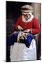 Tudor Period, Woman Lace Making, Late 16th Century Historical Re-Enactment-null-Mounted Giclee Print