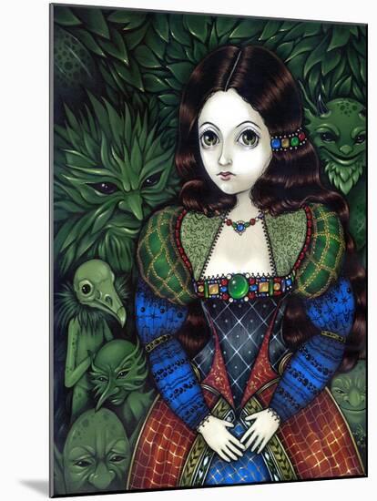 Tudor Portrait: Princess of the Goblins-Jasmine Becket-Griffith-Mounted Art Print