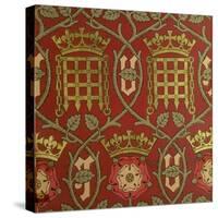 Tudor Rose, Reproduction Wallpaper Designed by S. Scott and Produced by Cole & Sons-null-Stretched Canvas