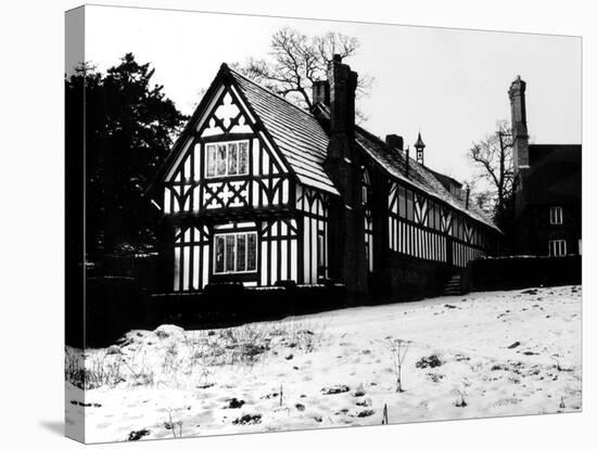 Tudor Schoolhouse-null-Stretched Canvas