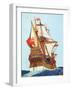 Tudor Ship of the Type Used by Privateers and Explorers, 15th-16th Century-null-Framed Giclee Print
