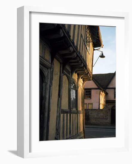 Tudor Shops and Priory Farm, Lavenham, Suffolk, England, United Kingdom-Nedra Westwater-Framed Photographic Print