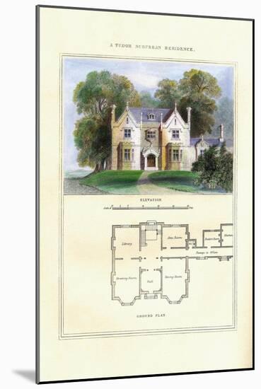 Tudor Suburban Residence-Richard Brown-Mounted Art Print