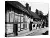 Tudor Town Houses-Fred Musto-Stretched Canvas