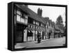 Tudor Town Houses-Fred Musto-Framed Stretched Canvas