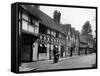 Tudor Town Houses-Fred Musto-Framed Stretched Canvas