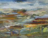 Landscape in Evening Light-Tuema Pattie-Stretched Canvas