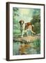 Tuesday and Penny-J. Adams-Framed Art Print