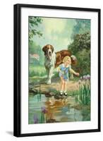 Tuesday and Penny-J. Adams-Framed Art Print