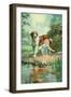 Tuesday and Penny-J. Adams-Framed Art Print