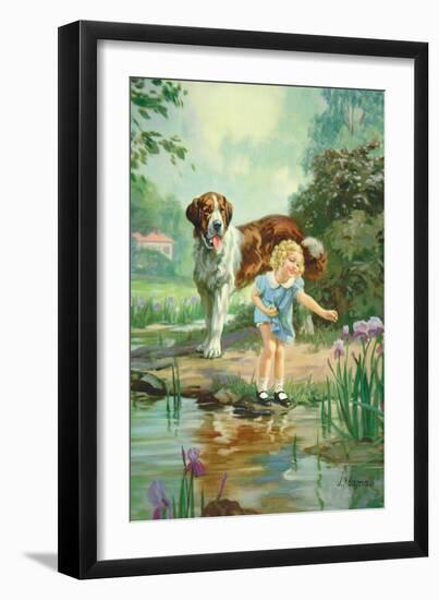 Tuesday and Penny-J. Adams-Framed Art Print