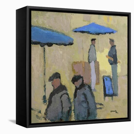 Tuesday is Market Day, 2016-Michael G. Clark-Framed Stretched Canvas