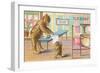 Tuesday, Teddy Bears Ironing-null-Framed Art Print