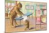 Tuesday, Teddy Bears Ironing-null-Mounted Art Print