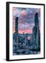 Tufa Sunrise Storm Mono Lake, Eastern Sierras, California-Vincent James-Framed Photographic Print