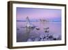 Tufa Towers on Mono Lake at Sunset, California, USA. Autumn (October)-Adam Burton-Framed Photographic Print