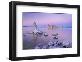 Tufa Towers on Mono Lake at Sunset, California, USA. Autumn (October)-Adam Burton-Framed Photographic Print