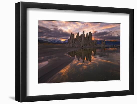 Tufas at Sunset on Mono Lake at Sunset, Sierra Nevada, CA-Sheila Haddad-Framed Photographic Print