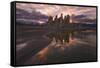 Tufas at Sunset on Mono Lake at Sunset, Sierra Nevada, CA-Sheila Haddad-Framed Stretched Canvas