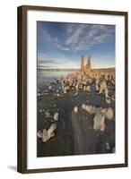 Tufas at Sunset on Mono Lake, Eastern Sierra Nevada Mountains, CA-Sheila Haddad-Framed Photographic Print