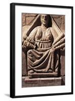 Tuff Ex Voto Dedicated to Goddess Mater Matuta, from Campania Region, Italy-null-Framed Giclee Print