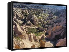 Tuff Stone Erosion in the Rose Valley Close Gšreme, Cappadocia, Anatolia, Turkey-Rainer Mirau-Framed Stretched Canvas