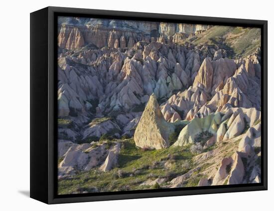 Tuff Stone Erosion in the Rose Valley Close Gšreme, Cappadocia, Anatolia, Turkey-Rainer Mirau-Framed Stretched Canvas