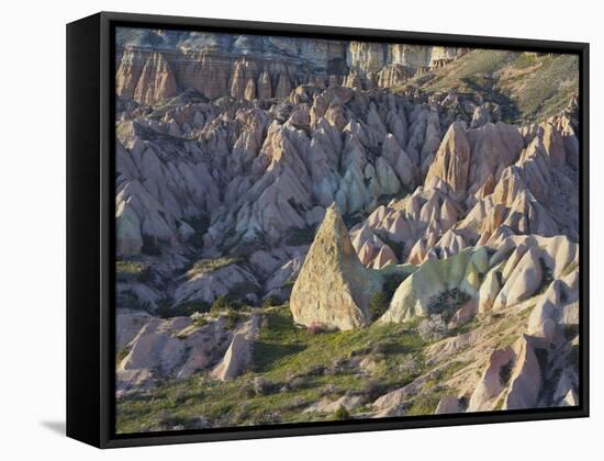 Tuff Stone Erosion in the Rose Valley Close Gšreme, Cappadocia, Anatolia, Turkey-Rainer Mirau-Framed Stretched Canvas