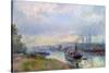 Tug-Boats at Rouen, 1903-Albert-Charles Lebourg-Stretched Canvas