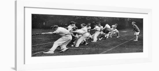 Tug-Of-War at the Mill Hill Junior School Sports Day, London, 1926-1927-null-Framed Giclee Print