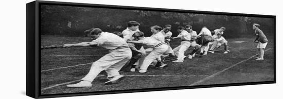 Tug-Of-War at the Mill Hill Junior School Sports Day, London, 1926-1927-null-Framed Stretched Canvas