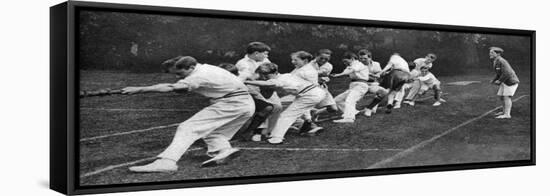 Tug-Of-War at the Mill Hill Junior School Sports Day, London, 1926-1927-null-Framed Stretched Canvas