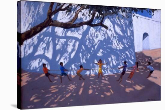 Tug of War, Gujarat, India, 2001-Andrew Macara-Stretched Canvas