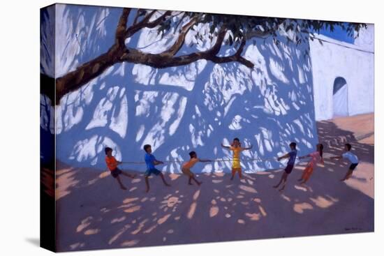 Tug of War, Gujarat, India, 2001-Andrew Macara-Stretched Canvas