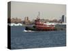 Tug on Hudson River, Manhattan, New York City, New York, United States of America, North America-Robert Harding-Stretched Canvas