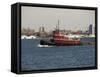 Tug on Hudson River, Manhattan, New York City, New York, United States of America, North America-Robert Harding-Framed Stretched Canvas