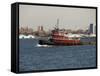 Tug on Hudson River, Manhattan, New York City, New York, United States of America, North America-Robert Harding-Framed Stretched Canvas