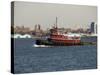 Tug on Hudson River, Manhattan, New York City, New York, United States of America, North America-Robert Harding-Stretched Canvas