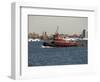 Tug on Hudson River, Manhattan, New York City, New York, United States of America, North America-Robert Harding-Framed Photographic Print