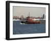 Tug on Hudson River, Manhattan, New York City, New York, United States of America, North America-Robert Harding-Framed Photographic Print