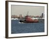 Tug on Hudson River, Manhattan, New York City, New York, United States of America, North America-Robert Harding-Framed Photographic Print