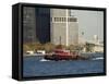 Tug on Hudson River, Manhattan, New York City, New York, USA-R H Productions-Framed Stretched Canvas
