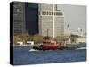 Tug on Hudson River, Manhattan, New York City, New York, USA-R H Productions-Stretched Canvas