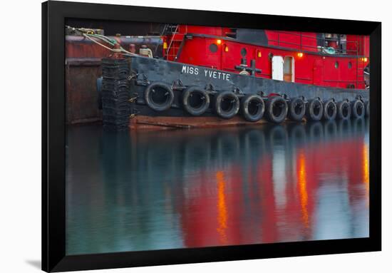 Tugboat Alongside the Barge, Cape Cod, Portsmouth, New Hampshire-Jerry & Marcy Monkman-Framed Photographic Print