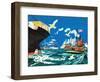 Tugboat and Seagulls - Jack & Jill-Joe Krush-Framed Giclee Print