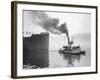 Tugboat Elf Hauling the Pansa Through the Thea Foss Waterway-Marvin Boland-Framed Giclee Print