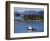 Tugboat in Sitka Sound, Baranof Island, Southeast Alaska, United States of America, North America-Richard Cummins-Framed Photographic Print