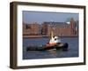 Tugboat on River Elbe, Hamburg Harbour, Germany, Europe-Hans Peter Merten-Framed Photographic Print